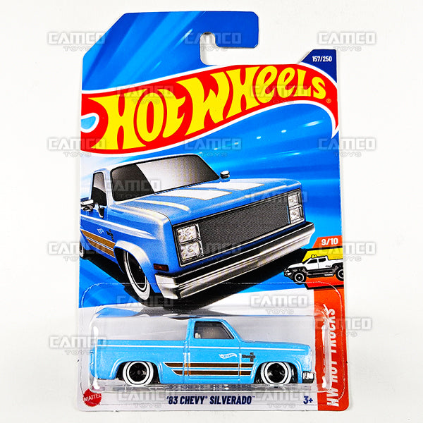 2025 Hot Wheels 83 CHEVY SILVERADO 157/25 - HW Hot Trucks Series 9/10 Blue