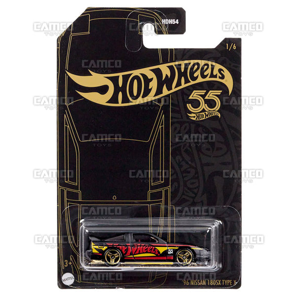 96 Nissan 180 SX Type X #1 - 2023 Hot Wheels Pearl and Chrome 1:64 Diecast Basic C Case Assortment HDH54-956C by Mattel.