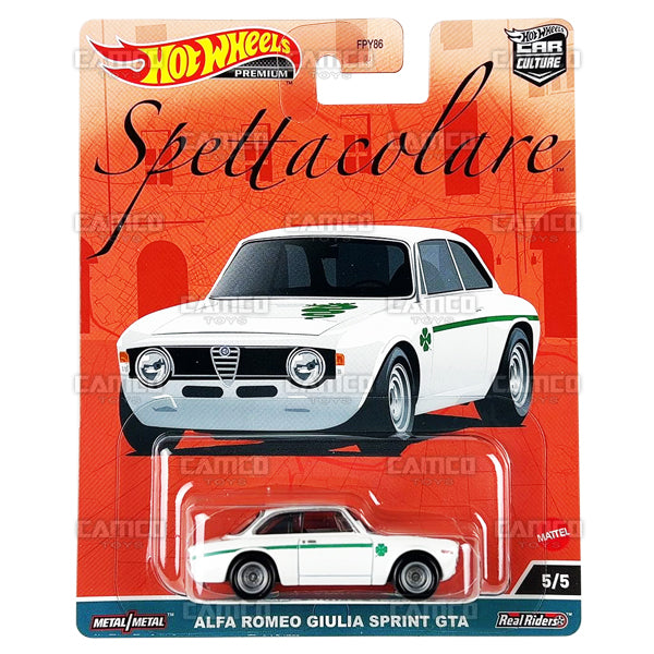 Alfa Romeo Giulia Sprint GTA #5 - 2023 Hot Wheels Premium 1:64 Car Culture SPETTACOLARE Case B Assortment FPY86-959B by Mattel.