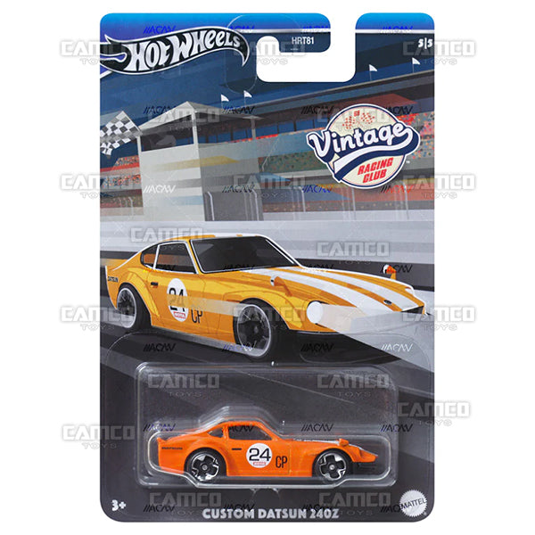 Custom Datsun 240z 5/5 orange - HRV10 - 2024 Hot Wheels Vintage Racing Club Case B Assortment 1:64 Diecast HRT81-956B by Mattel.