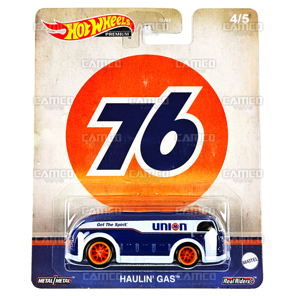 Haulin Gas #4 (Union 76) HKD02 - 2023 Hot Wheels Pop Culture VINTAGE OIL Case U 1:64 Premium Diecast Assortment DLB45-979U by Mattel.