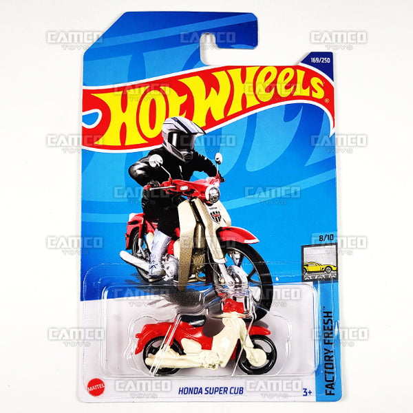 Honda Super Cub #169 red - Factory Fresh 810 - 2022 Hot Wheels Basic Mainline 164 DieCast Case Assortment C4982 by Mattel.