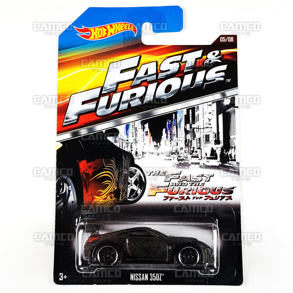 Nissan 350z #05  DK - The Fast &amp; The Furious Tokyo Drift - CJL34 - 2015 Hot Wheels Basic Mainline Fast &amp; Furious (Walmart Exclusive) 1:64 diecast Case Assortment CKJ49 by Mattel. UPC: 887961115376