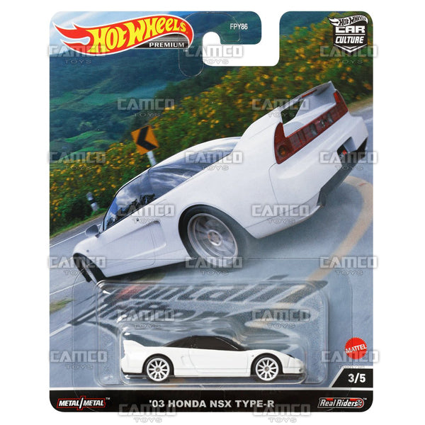 03 Honda NSX Type-R #3 white - 2022 Hot Wheels Mountain Drifters