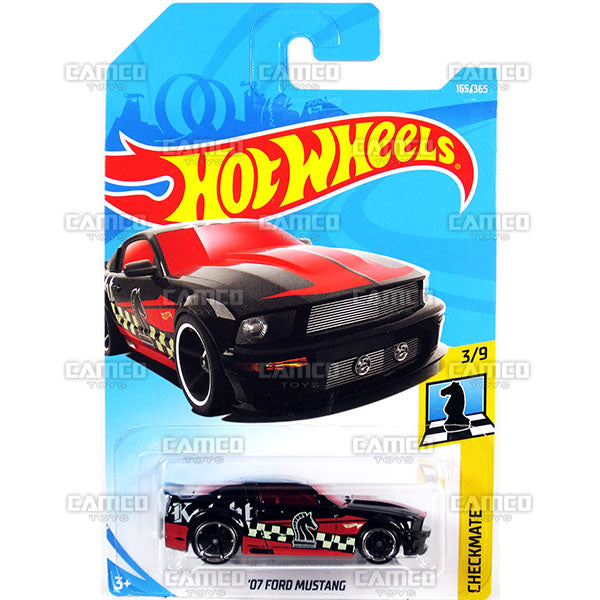 07 Ford Mustang #165 black - 2018 Hot Wheels Basic G Case Assortment C4982