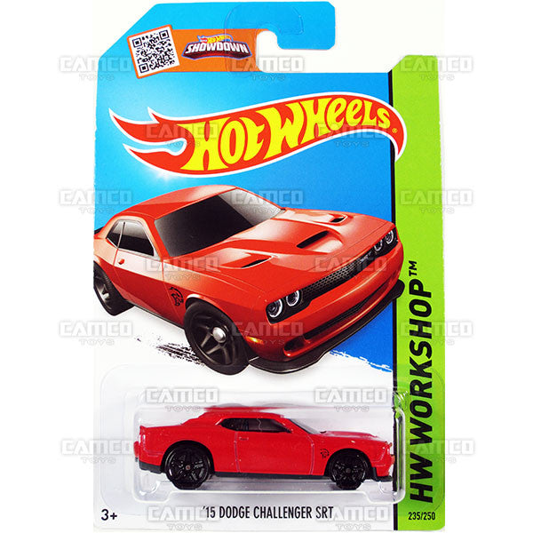 15 Dodge Challenger SRT #235 red Hellcat (HW Workshop) - 2015 Hot Wheels Basic Mainline C4982