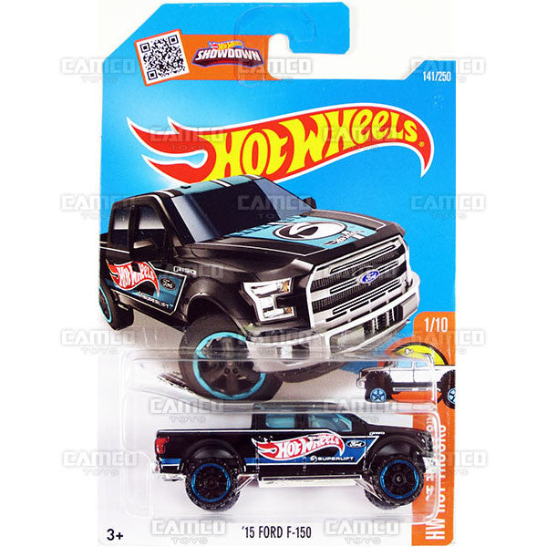 15 Ford F-150 #141 Black - 2016 Hot Wheels Basic Mainline G Case WorldWide Assortment C4982