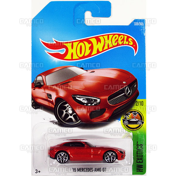 15 Mercedes-AMG GT #338 red (HW Exotics) - 2017 Hot Wheels Basic Mainline P Case assortment C4982  by Mattel.