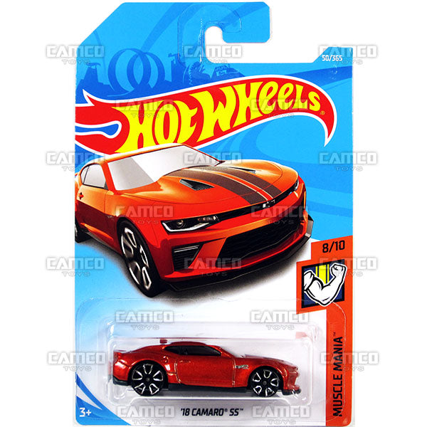 18 Camaro SS #50 orange - 2018 Hot Wheels Basic G Case Assortment C4982