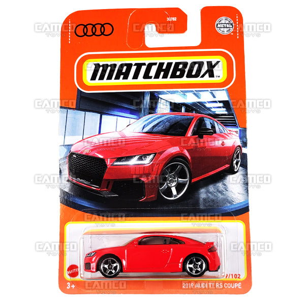 2019 Audi TT RS Coupe #49 red - 2022 Matchbox Basic Case Assortment 30782 by Mattel.