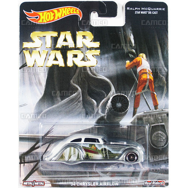 34 CHRYSLER AIRFLOW (Ralph McQuarrie) - from 2016 Hot Wheels Pop Culture F Case (STAR WARS) Assortment DLB45-956F by Mattel.