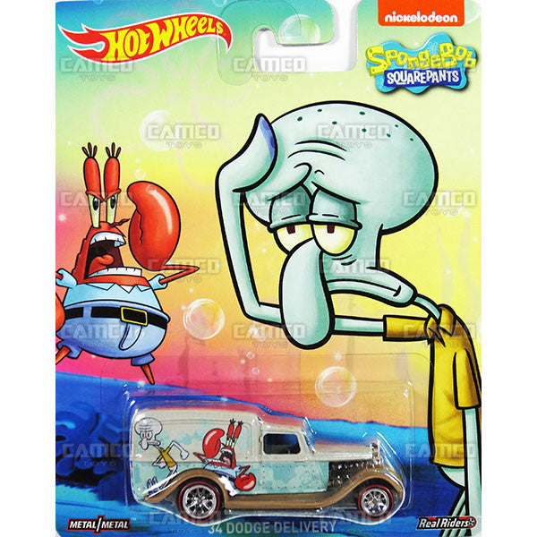 34 DODGE DELIVERY - 2015 Hot Wheels Pop Culture A Case (SPONGEBOB Squarepants) Assortment CFP34-956A by Mattel.