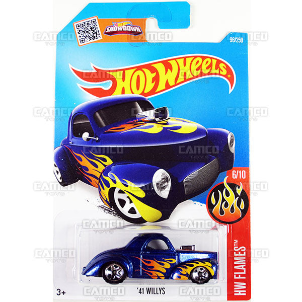 41 Willys #96 Blue - 2016 Hot Wheels Mainline C Case WorldWide Assortment C4982