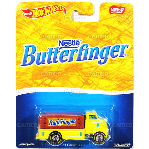 51 GMC COE (Butterfinger) - from 2016 Hot Wheels Pop Culture A Case (NESTLE) Assortment DLB45-956A by Mattel.