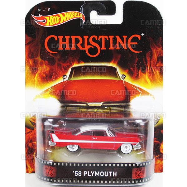 58 PLYMOUTH (Christine) - 2015 Hot Wheels Retro Entertainment G Case BDT77-996G by Mattel