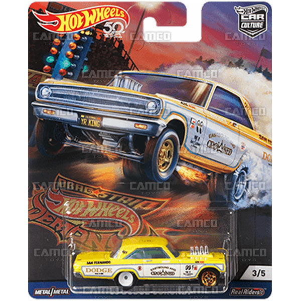 65 Dodge Coronet - 2018 Hot Wheels Car Culture F Case DRAG STRIP DEMONS Assortment FPY86-956F by Mattel.