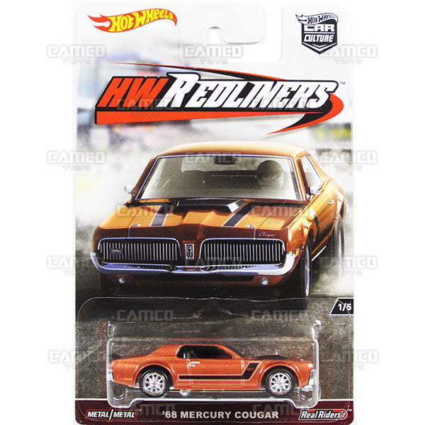 68 Mercury Cougar - from 2017 Hot Wheels Car Culture G Case (REDLINERS) Assortment DJF77-956G by Mattel.