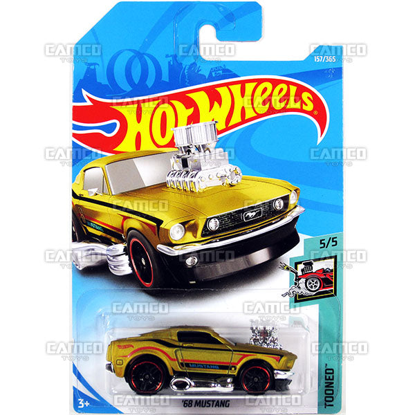 68 Mustang #157 gold - 2018 Hot Wheels Basic G Case Assortment C4982