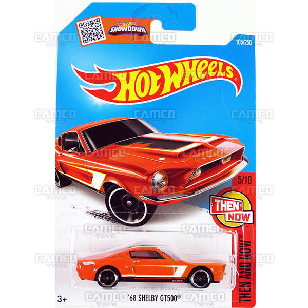 68 Shelby GT500 #105 Orange - 2016 Hot Wheels Basic Mainline H Case WorldWide Assortment C4982