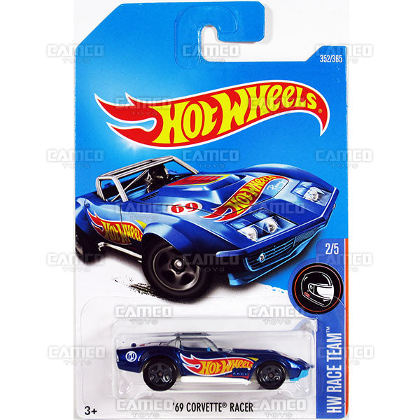 69 Corvette Racer #352 blue (HW Race Team) - 2017 Hot Wheels Basic Mainline Q Case assortment C4982  by Mattel.