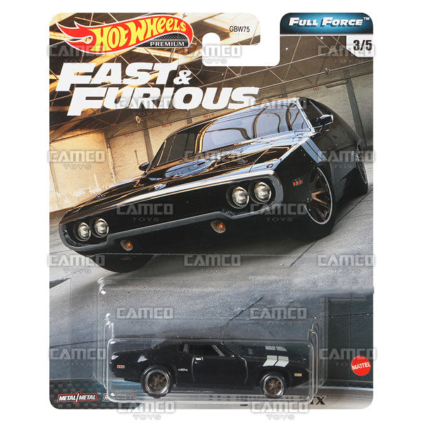 71 Plymouth GTX (Full Force) - 2020 Hot Wheels Premium FAST & FURIOUS Case H Assortment GBW75-956H by Mattel.