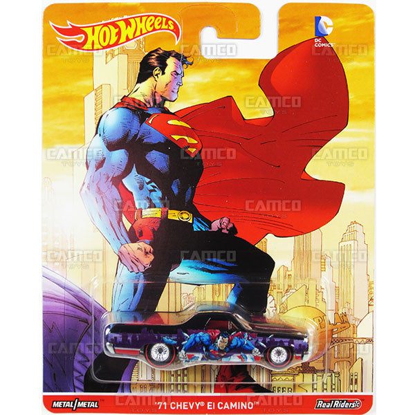 71 CHEVY EL CAMINO - from 2016 Hot Wheels Pop Culture D Case (DC COMICS BvS) Assortment DLB45-956D by Mattel.