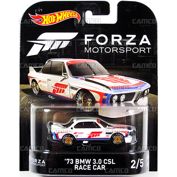 73 BMW 3.0 CSL Race Car (Forza Motorsport) - 2017 Hot Wheels Retro Replica Entertainment E Case assortment DMC55-956E by Mattel.