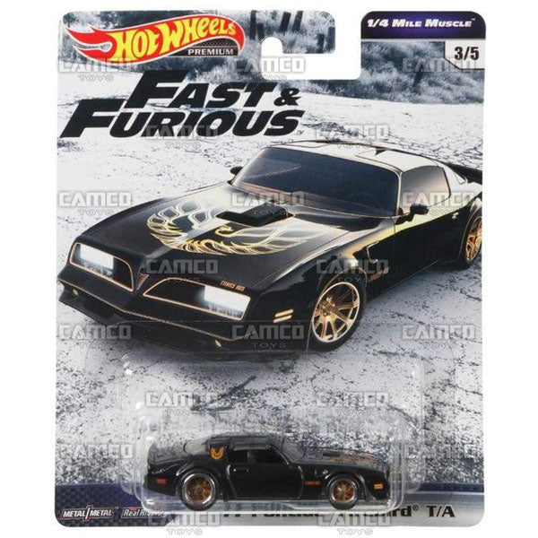 77 Pontiac Firebird T/A (1/4 Mile Muscle) - 2019 Hot Wheels Premium FAST &amp; FURIOUS C Case Assortment GBW75-956C by Mattel.