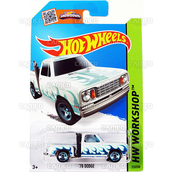 78 Dodge #215 white (HW Workshop) - 2015 Hot Wheels Basic Mainline C4982