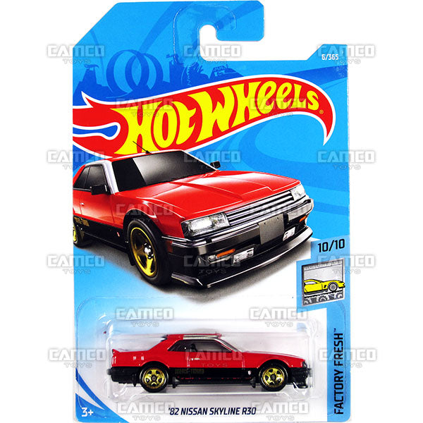 82 NISSAN SKYLINE R30 #6 red (Factory Fresh) - 2018 Hot Wheels Basic Mainline A Case Assortment C4982 by Mattel.