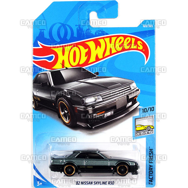 82 Nissan Skyline R30 #169 grey - 2018 Hot Wheels Basic Mainline H Case Assortment C4982 by Mattel.
