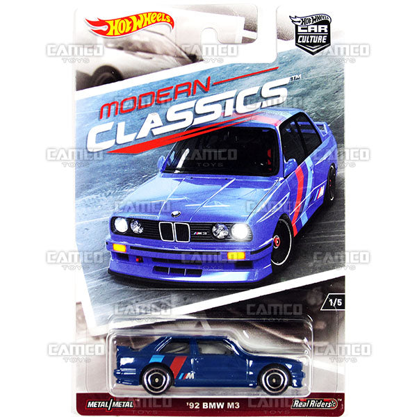 92 BMW M3 (MODERN CLASSICS) - 2017 Hot Wheels Car Culture K Case Assortment DJF77-956K by Mattel.