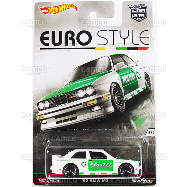 92 BMW M3 (polizei) - 2016 Hot Wheels Car Culture B Case (EURO STYLE) Assortment DJF77-956B