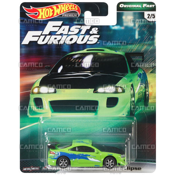 95 Mitsubishi Eclipse (Original Fast) - 2019 Hot Wheels Premium Fast &amp; Furious B Case Assortment GBW75-956B by Mattel.