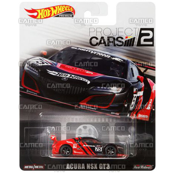 ACURA NSX GT3 (Advan) Project Cars 2 - 2019 Hot Wheels Premium Retro Entertainment M Case Assortment DMC55-956M by Mattel.