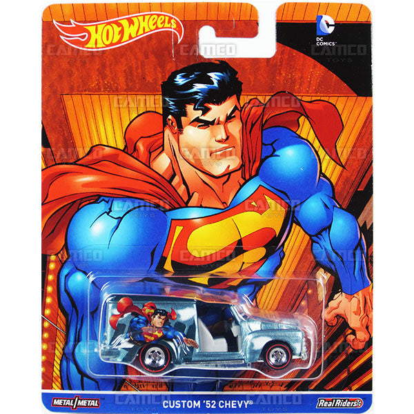 CUSTOM 52 CHEVY - from 2016 Hot Wheels Pop Culture D Case (DC COMICS BvS) Assortment DLB45-956D by Mattel.