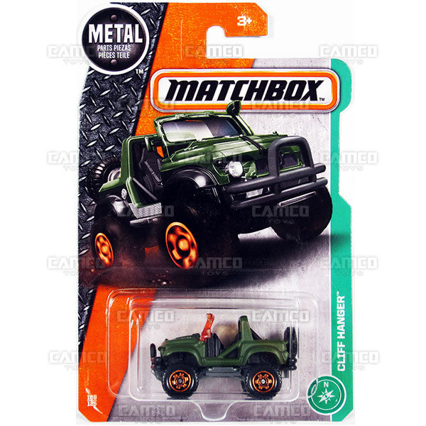 Cliff Hanger #108 green - from 2017 Matchbox Basic J Case Assortment 30782 by Mattel.