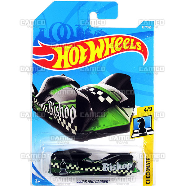 Cloak and Dagger #187 black Bishop - 2018 Hot Wheels Basic Mainline H Case Assortment C4982 by Mattel.