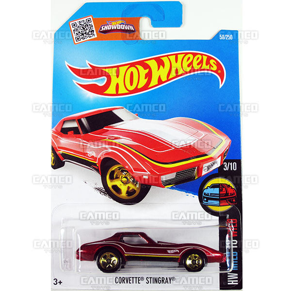 Corvette Stingray #58 Red 2016 Hot Wheels Mainline C Case WorldWide Assortment C4982