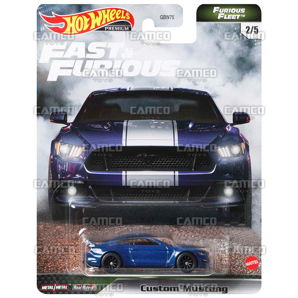 Custom Mustang - 2021 Hot Wheels Fast &amp; Furious N Case Furious Fleet Assortment GBW75-956N by Mattel