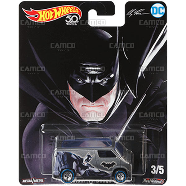 Custom 77 Dodge Van Batman - 2018 Hot Wheels Pop Culture P Case DC COMICS Alex Ross Assortment DLB45-956P by Mattel.