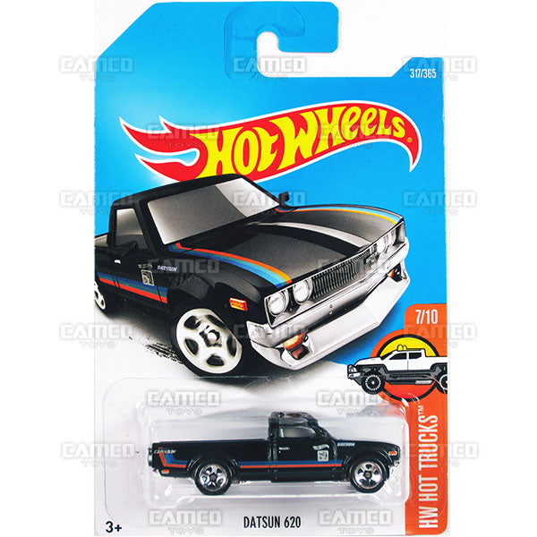 Datsun 620 #317 black (HW Hot Trucks) - 2017 Hot Wheels Basic Mainline P Case assortment C4982  by Mattel.