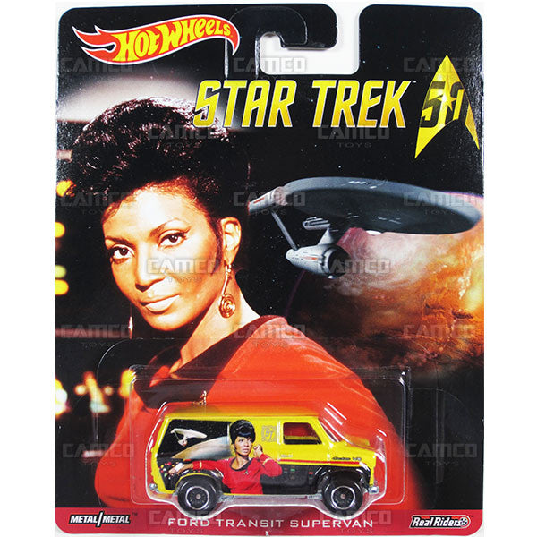 FORD TRANSIT SUPERVAN (Uhura) - from 2016 Hot Wheels Pop Culture B Case (STAR TREK 50th Anniversary) Assortment DLB45-956B by Mattel.