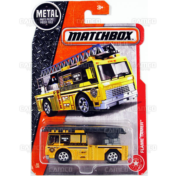 Flame Tamer #66 yellow - from 2017 Matchbox Basic J Case Assortment 30782 by Mattel.