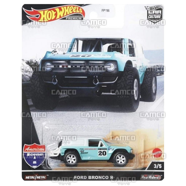Ford Bronco R - 2022 Hot Wheels Car Culture AMERICAN SCENE Case J Assortment FPY86-957J by Mattel