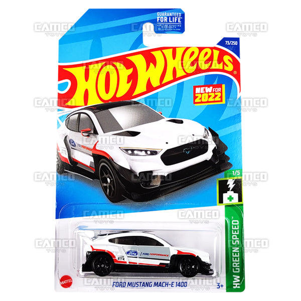 Ford Mustang Mach-E 1400 #73 white - 2022 Hot Wheels