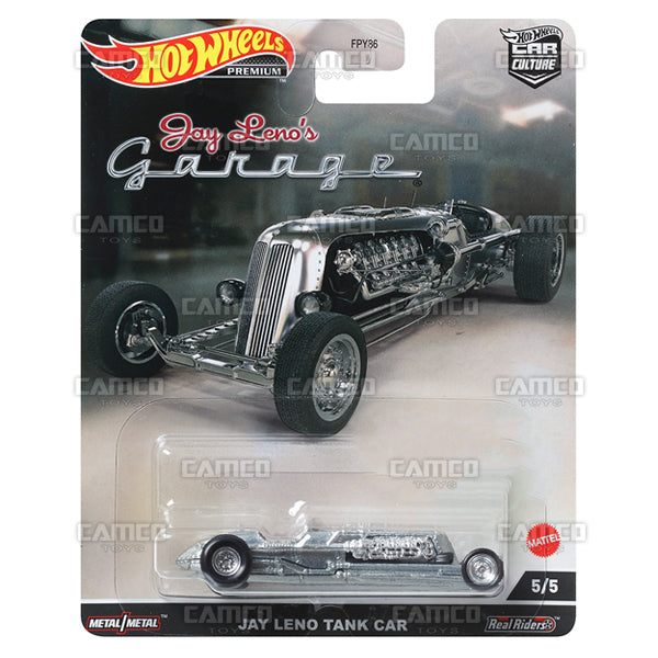 Jay Leno Tank Car #5 Zamac - 2022 Hot Wheels Premium Car Culture Jay Leno's Garage Case N Assortment FPY86-957N by Mattel.