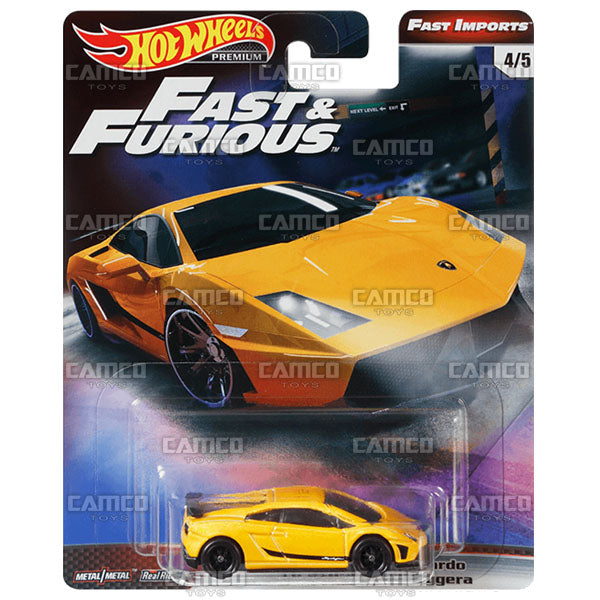 Lamborghini Gallardo LP 570-4 Superleggera - 2019 Hot Wheels Premium Fast & Furious Fast Imports A Case Assortment GBW75-956A By Mattel.