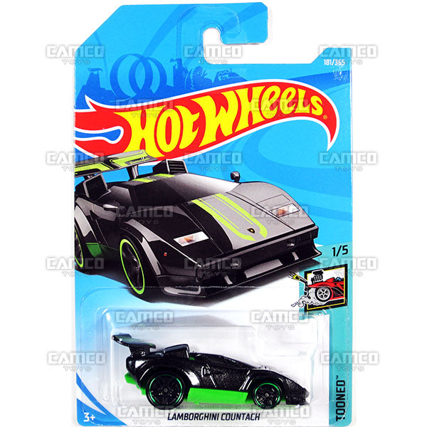 Lamborghini Countach #181 black - 2018 Hot Wheels Basic Mainline H Case Assortment C4982 by Mattel.