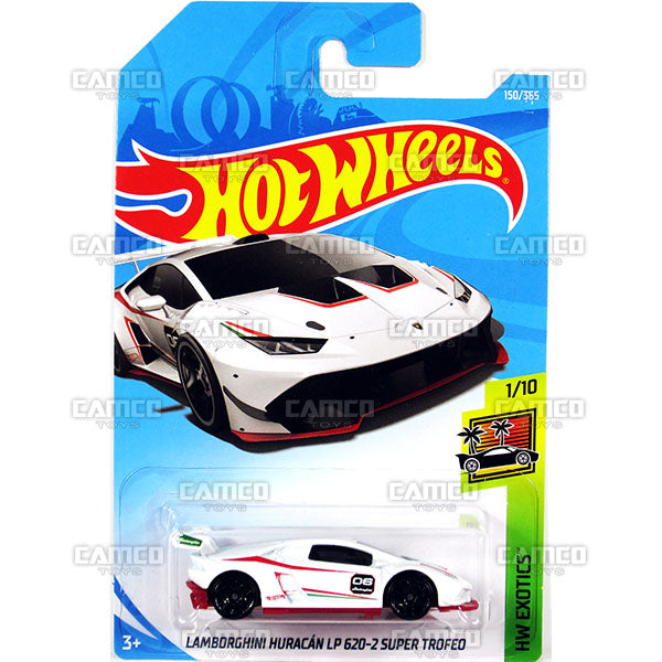 Lamborghini Huracan LP 620-2 Super Trofeo #150 white - 2018 Hot Wheels